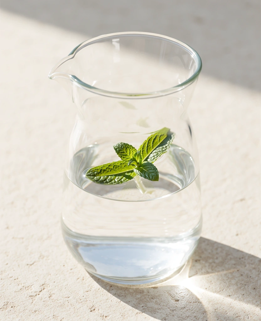 Mental clarity and hydration concept