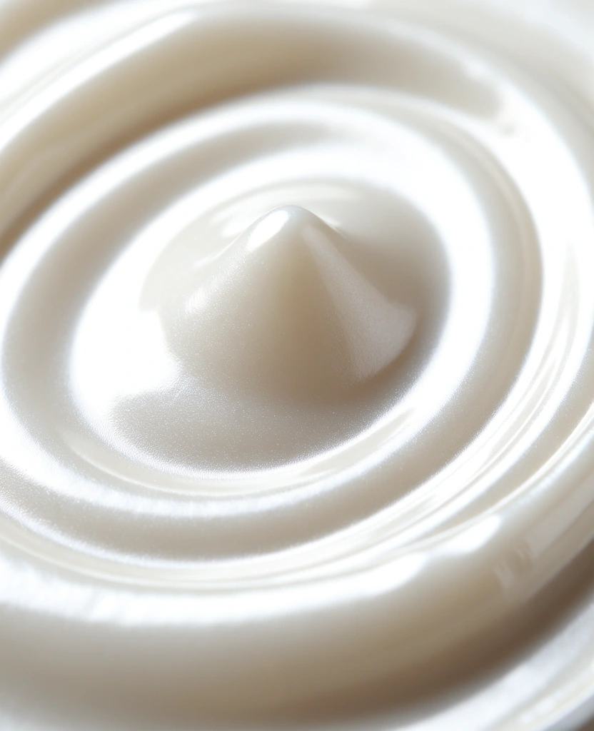 Premium face cream texture